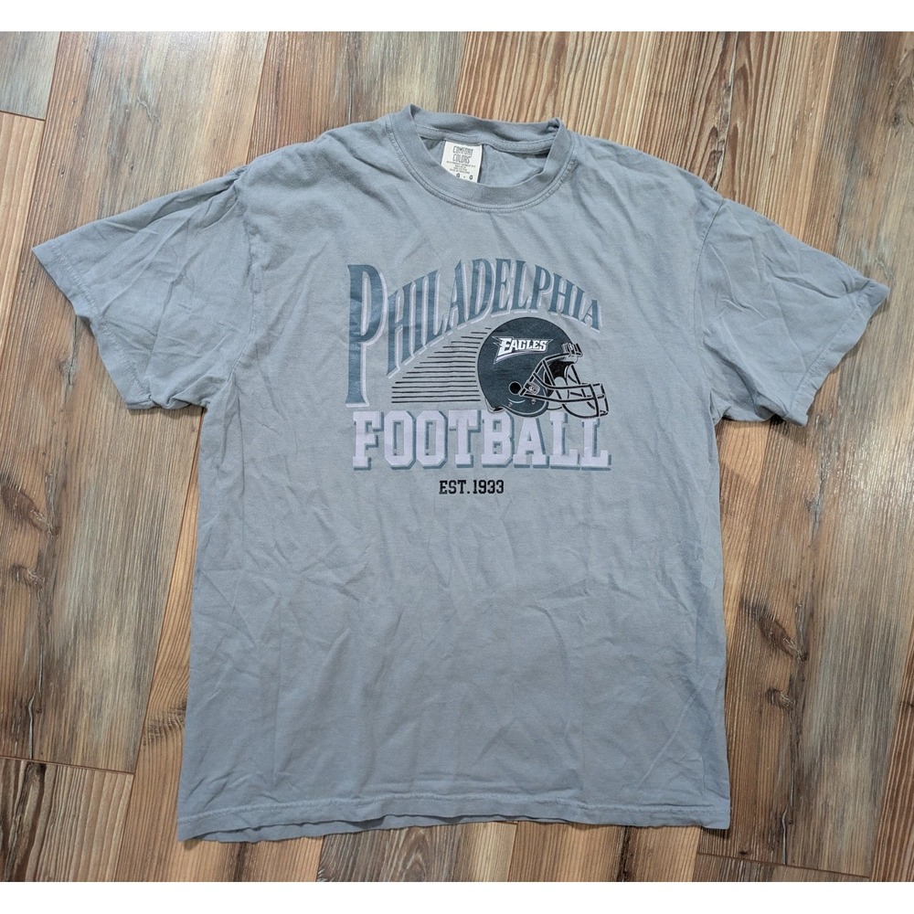 Philadelphia Eagles Football Comfort Colors Short Sleeve Graphic Print T-Shirt